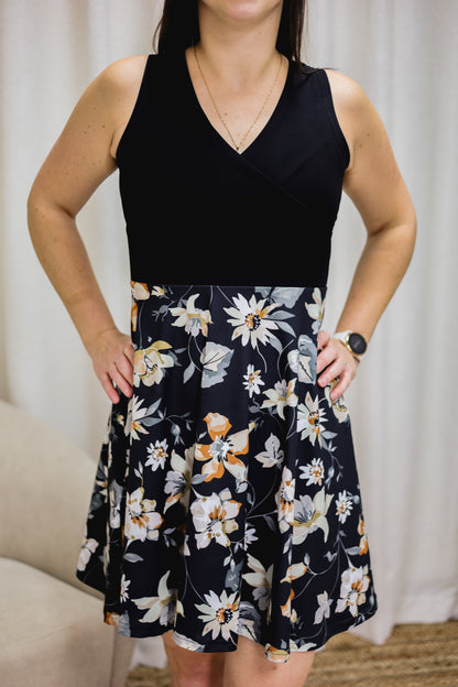 Robe Caroline - Fleurs Tropicales