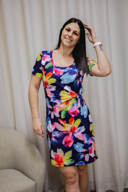 Robe Marie-Michèle - Fleurs Léopard