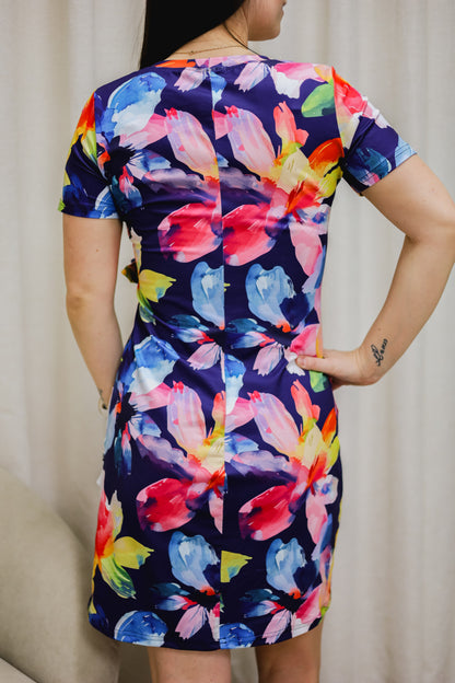 Robe Marie-Michèle - Fleurs Léopard