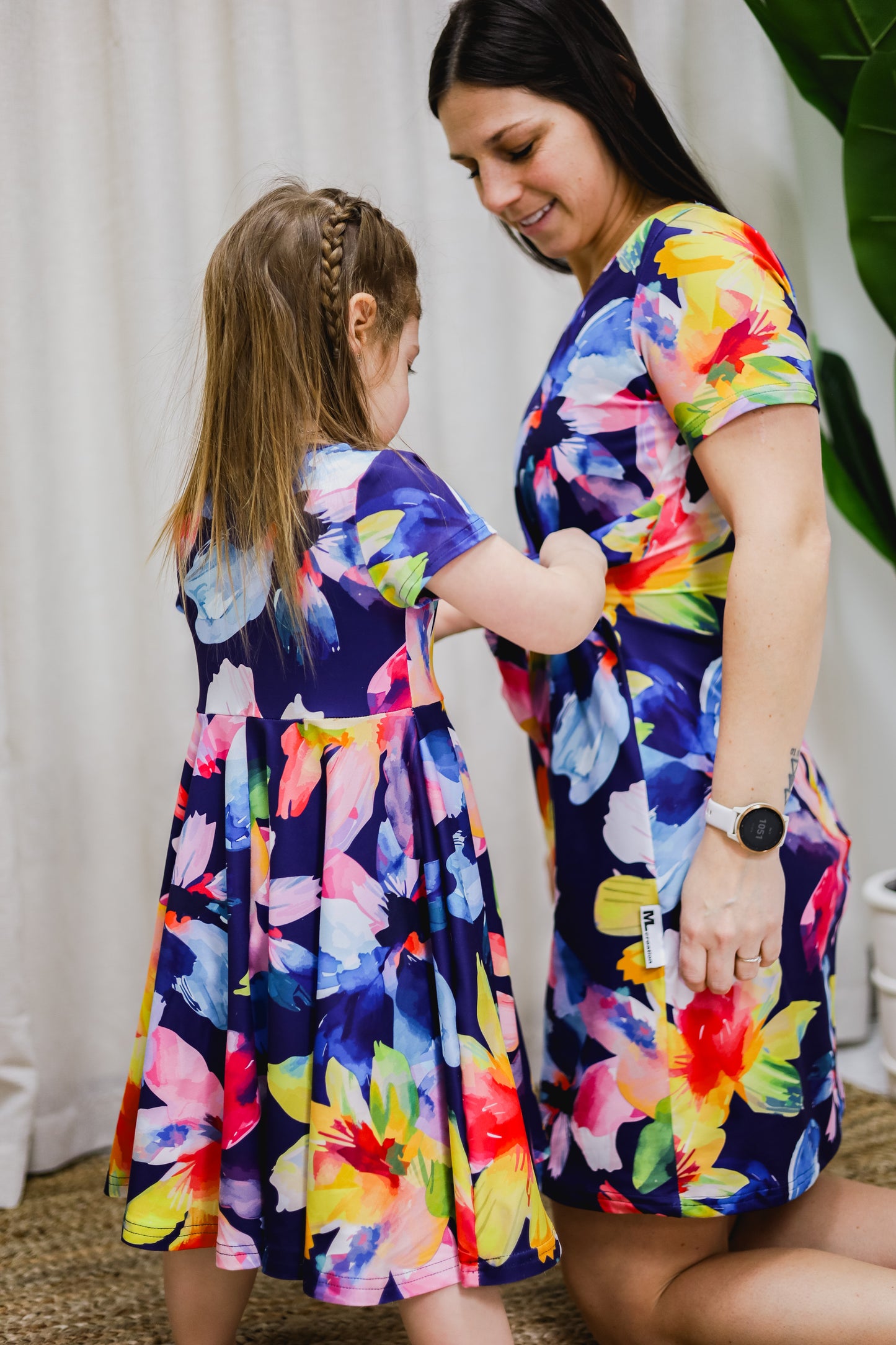 Robe Marie-Michèle - Fleurs Léopard