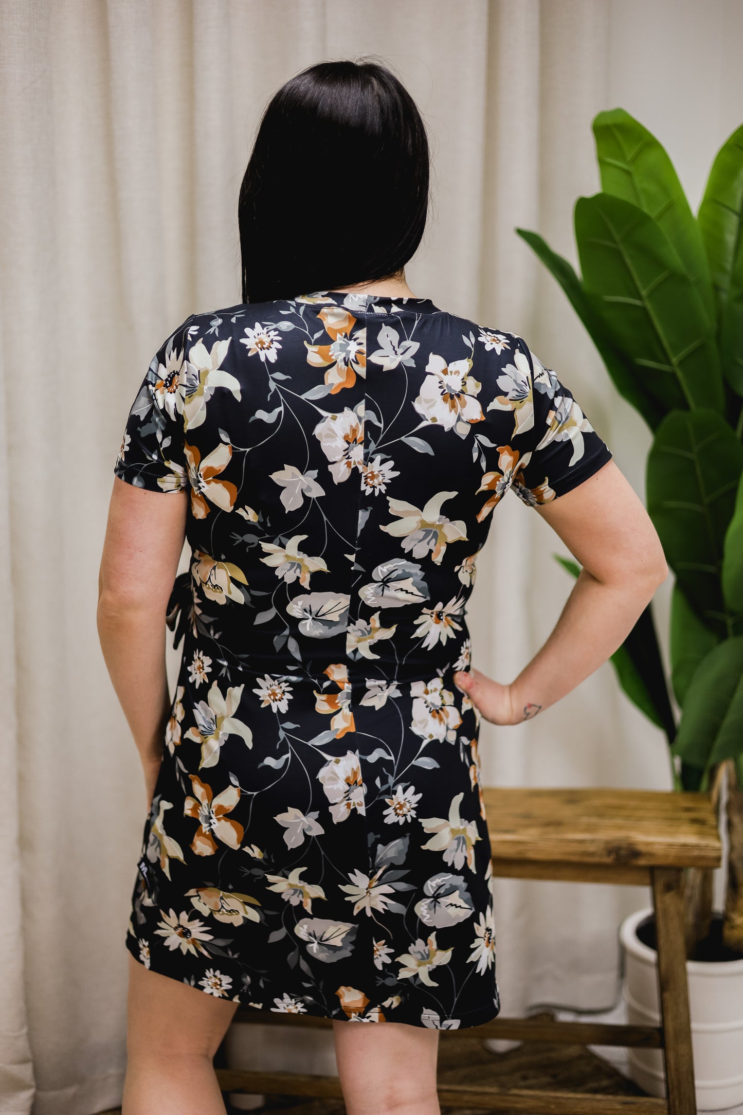 Robe Marie-Michèle - Fleurs Léopard