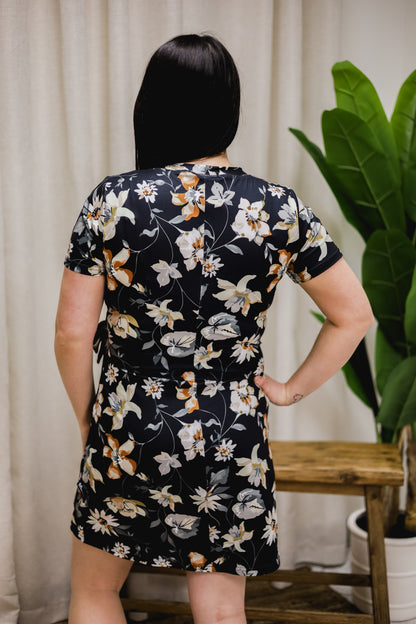 Robe Marie-Michèle - Fleurs Léopard
