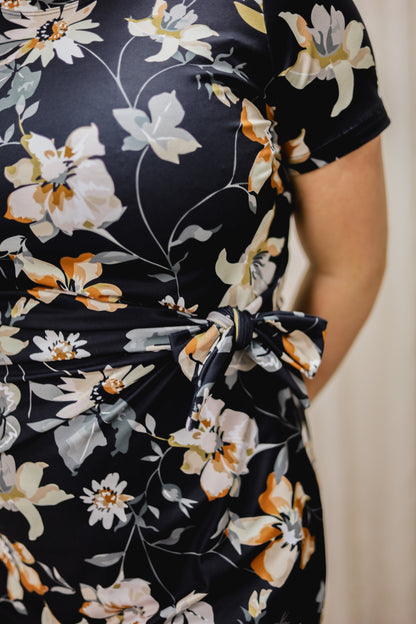 Robe Marie-Michèle - Fleurs Léopard