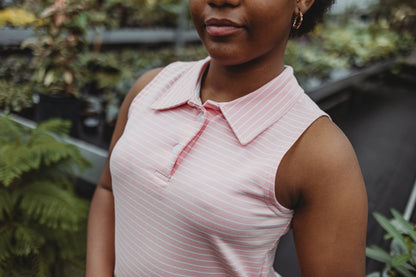 Robe Polo - Rose ligné