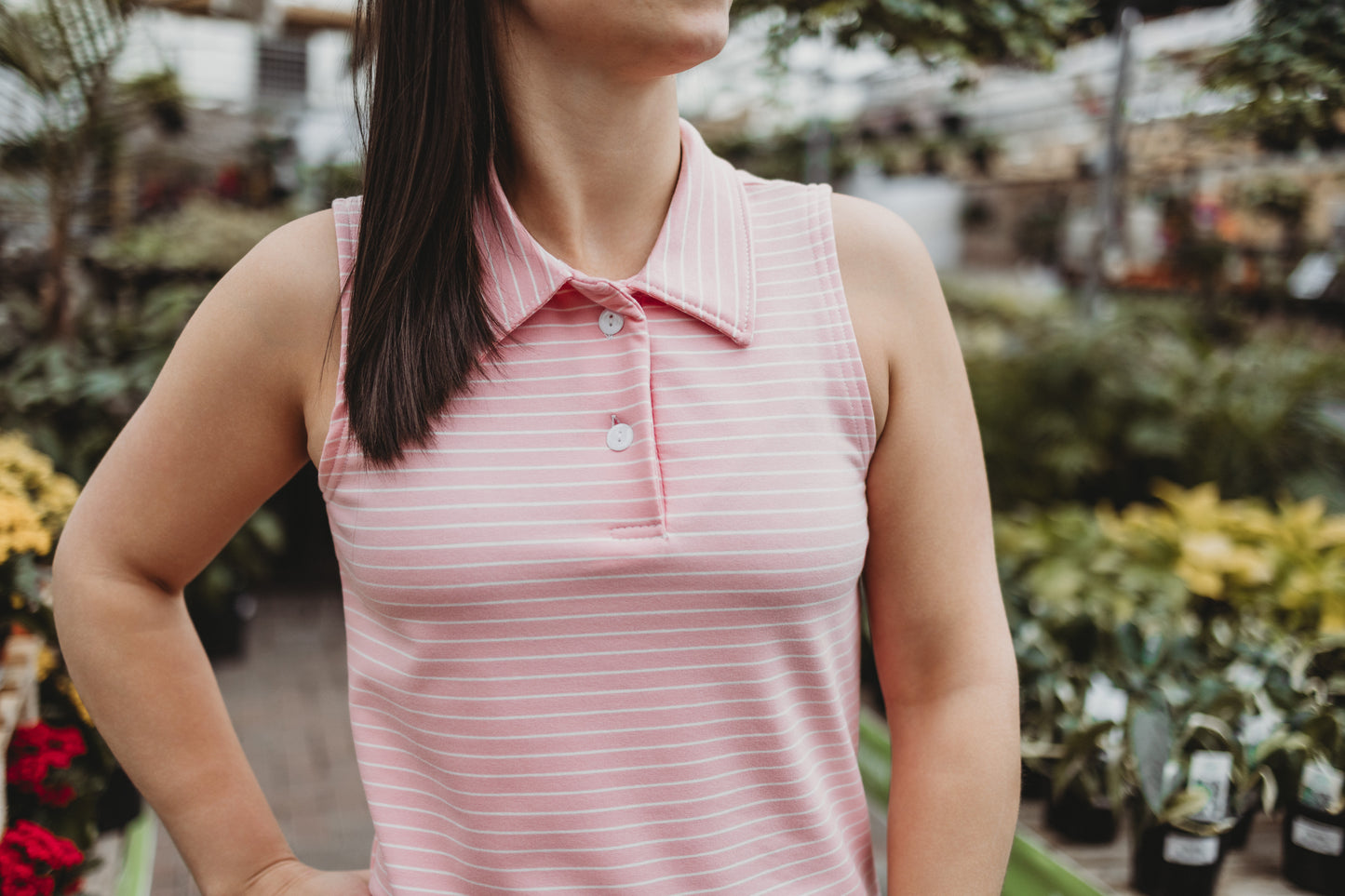 Robe Polo - Rose ligné