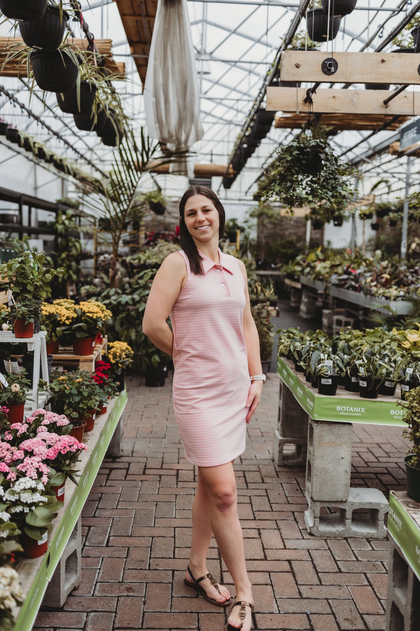 Robe Polo - Rose ligné