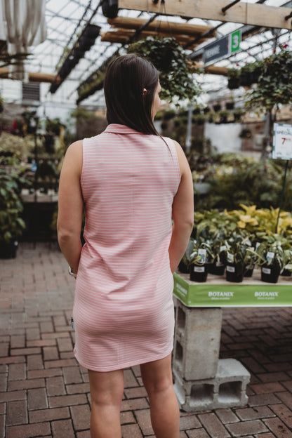 Robe Polo - Rose ligné