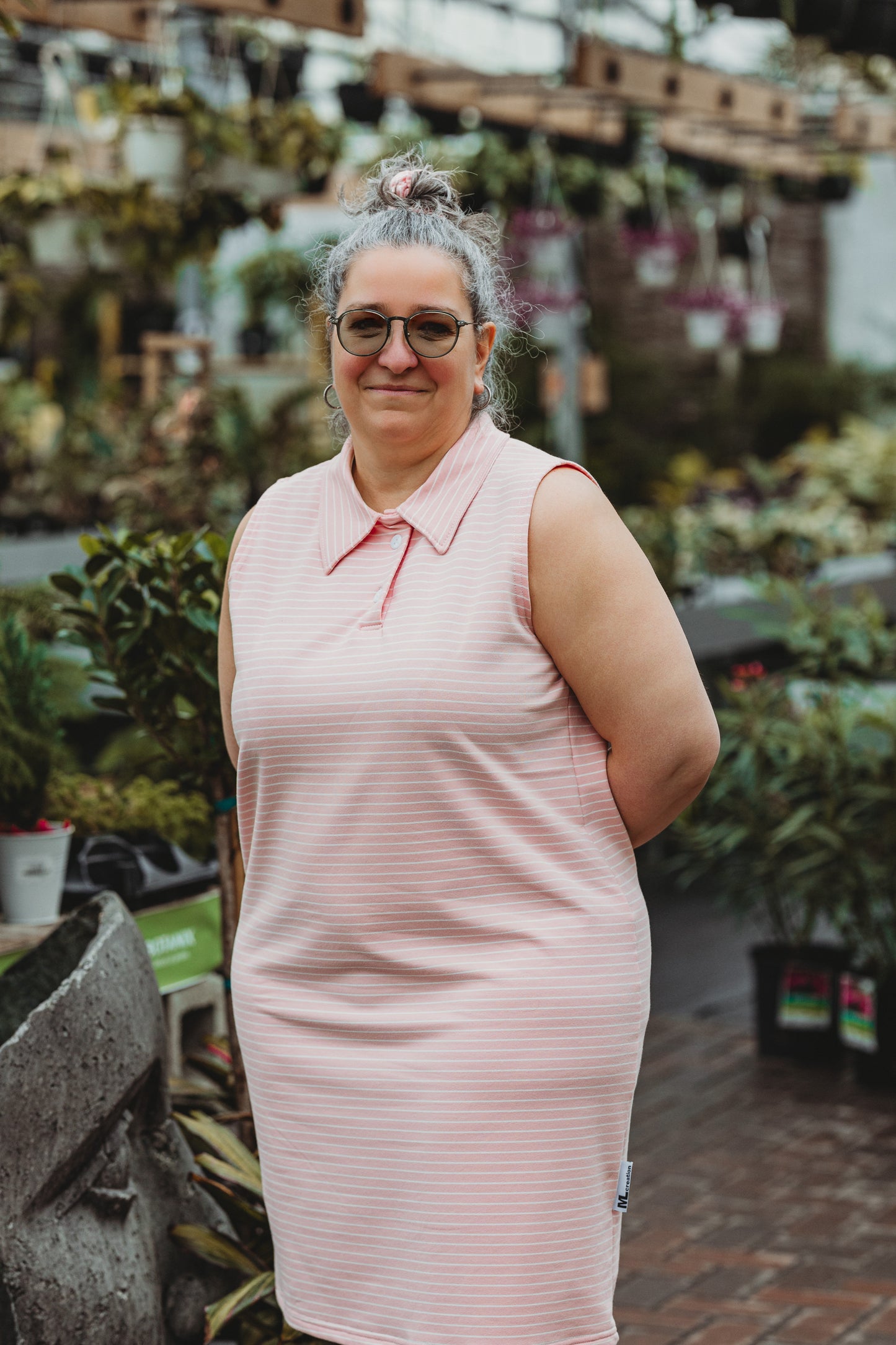 Robe Polo - Rose ligné