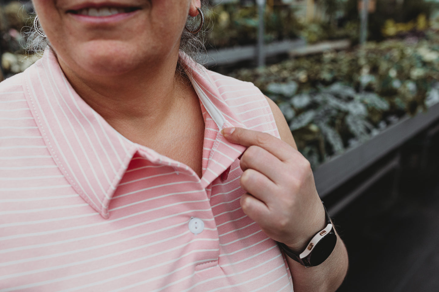 Robe Polo - Rose ligné