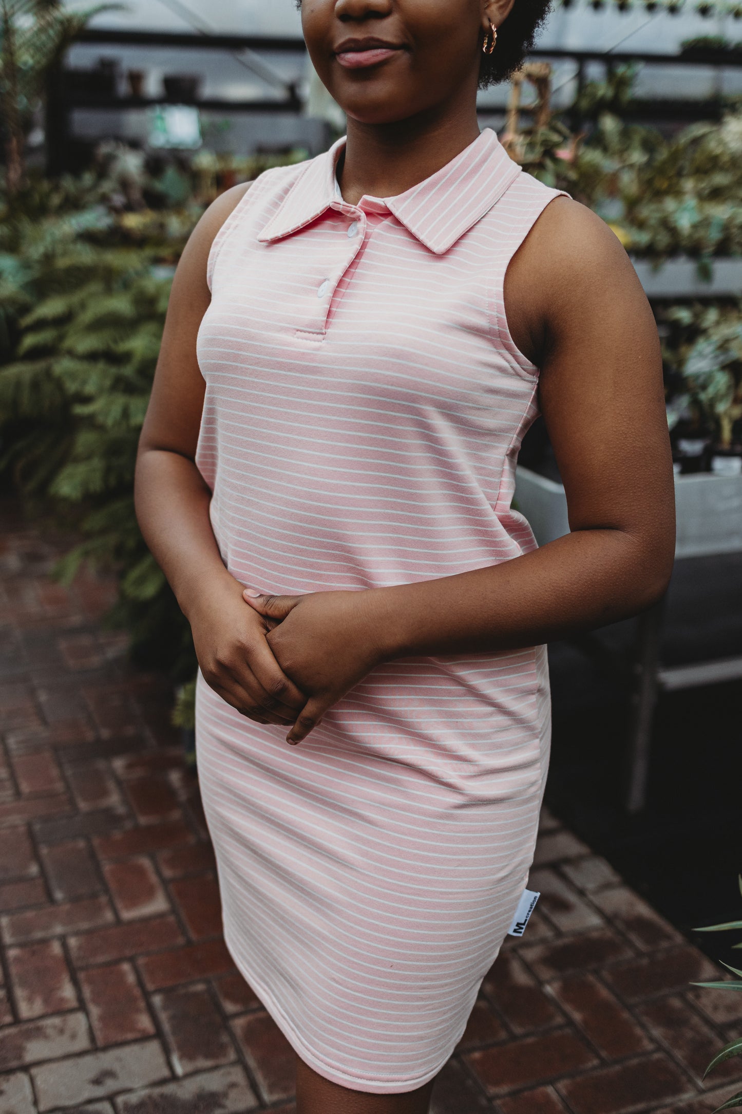 Robe Polo - Rose ligné