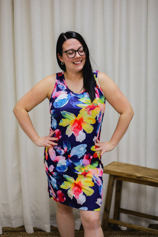 Robe Sylvie - Fleurs Tropicales