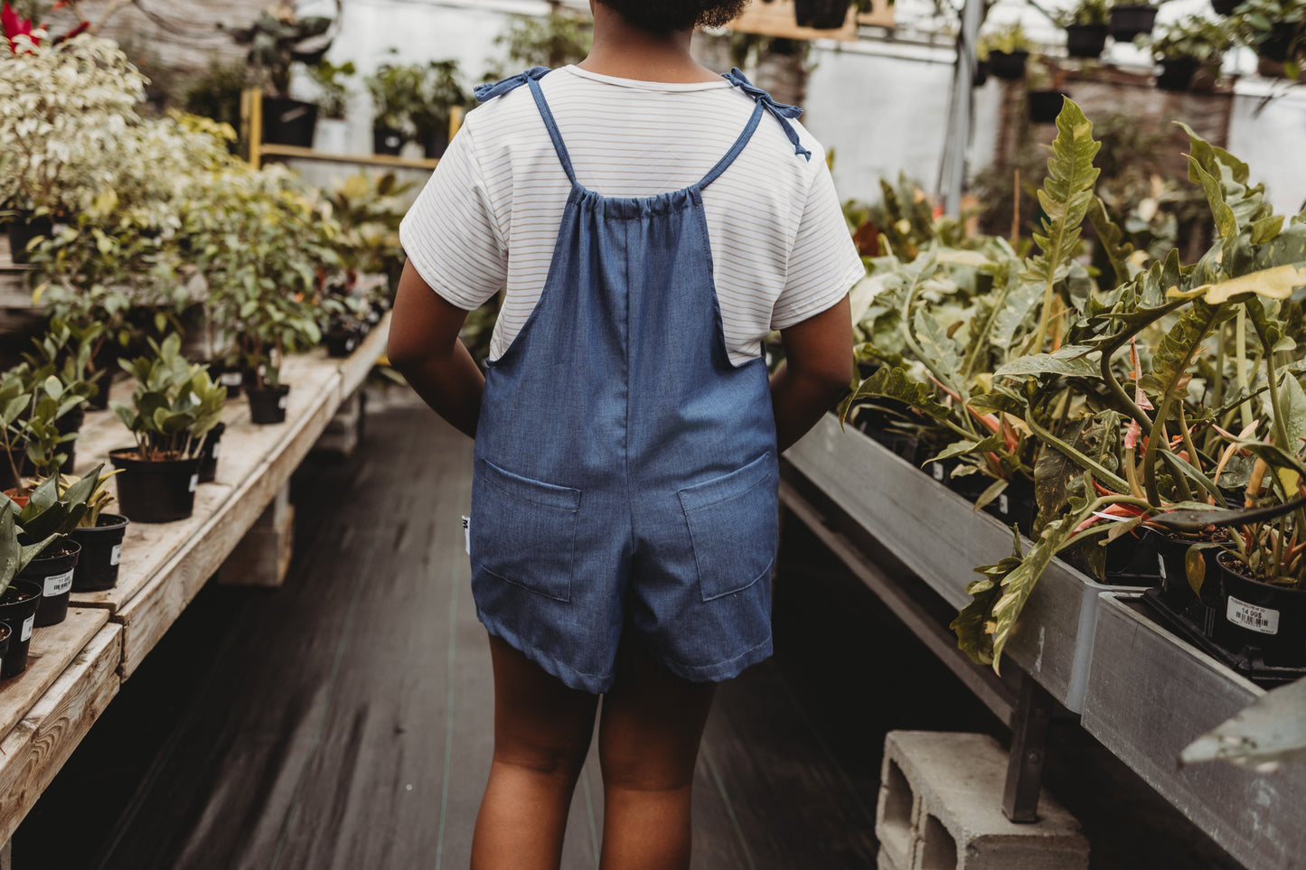 Salopette-Short Zoé - Jeans