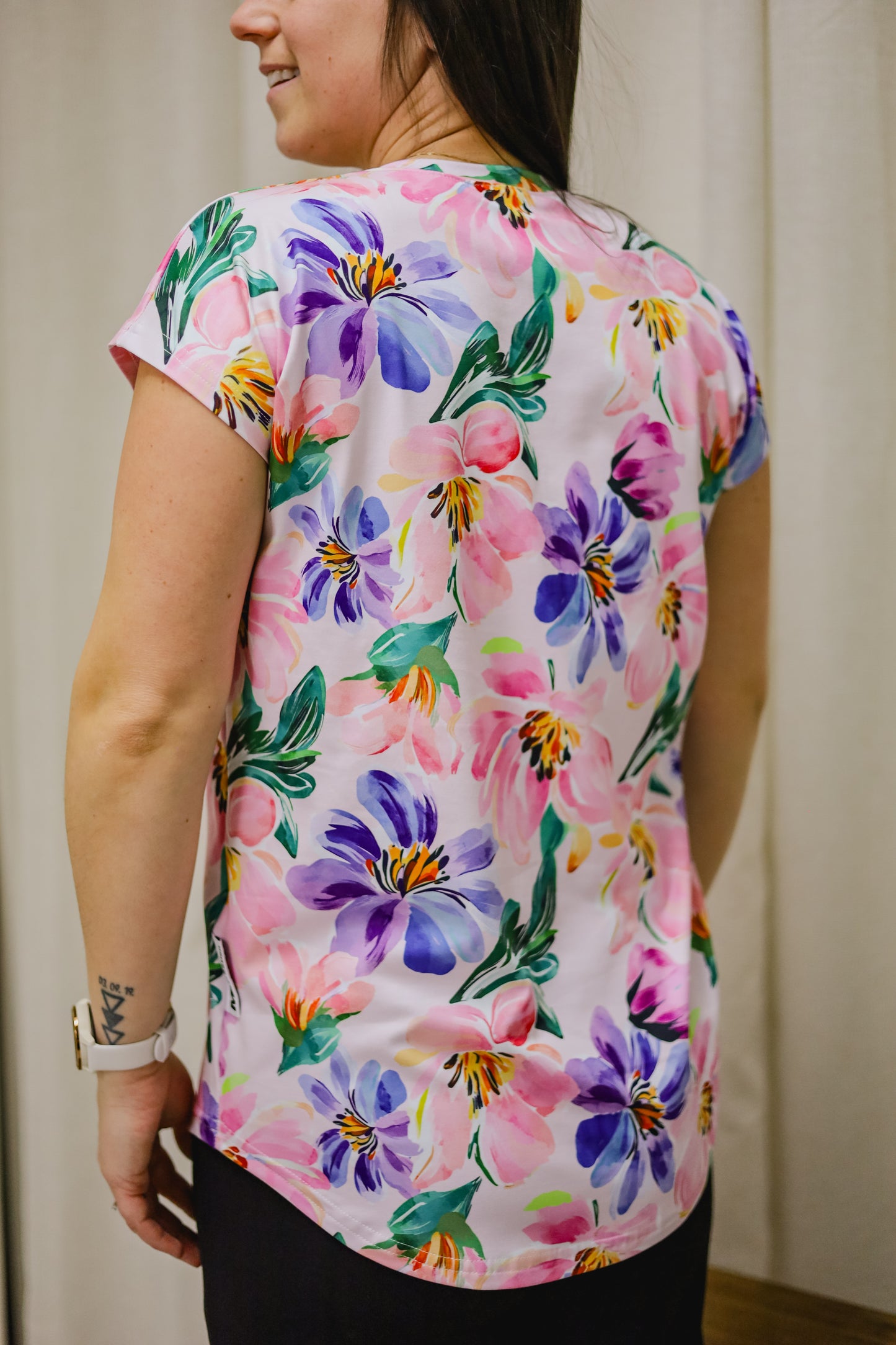 T-shirt Kim - Fleurs Léopard