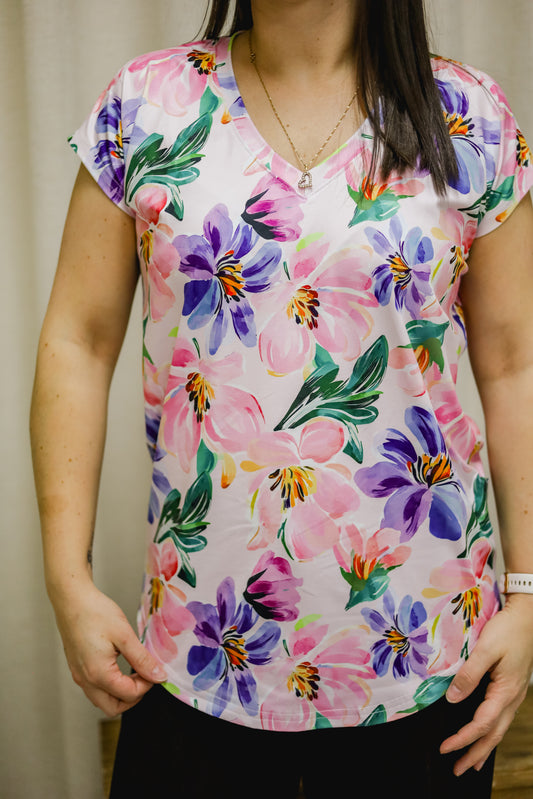 T-shirt Kim - Pastel Floral