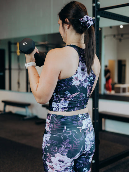 Top de Sport - Long - Fleur Nocturne