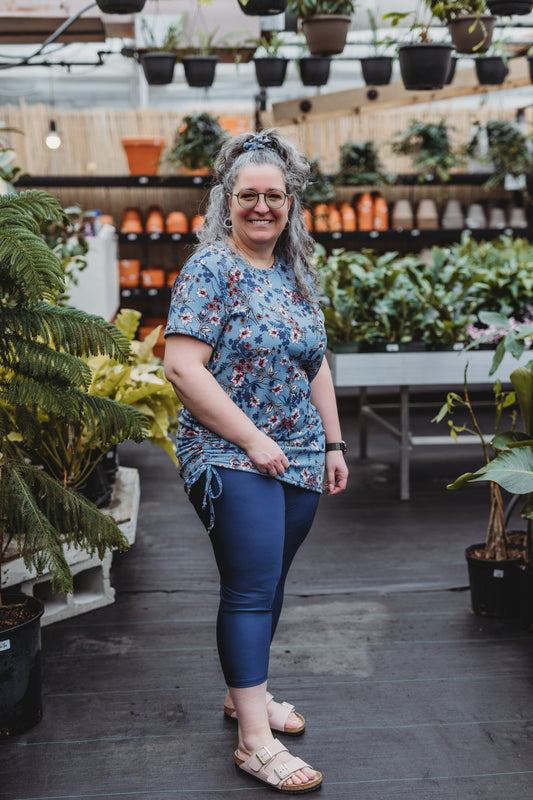 Tunique Sylvianne MC - Bleu Acier