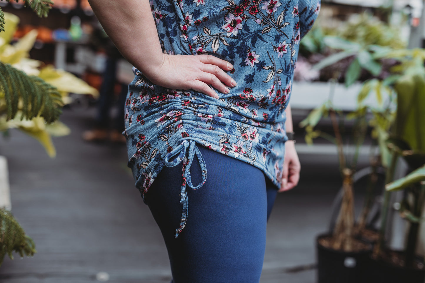 Tunique Sylvianne MC - Bleu Acier