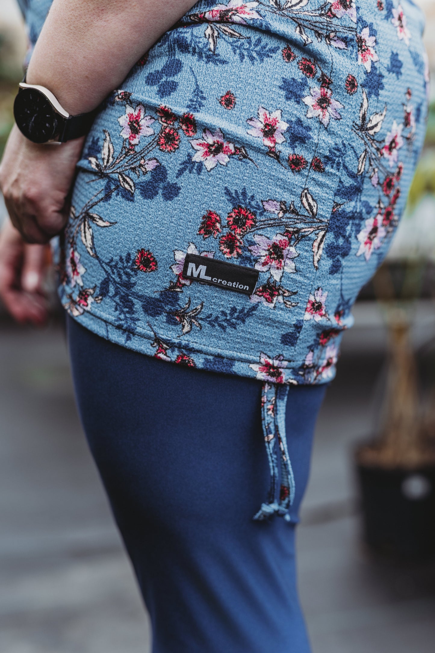 Tunique Sylvianne MC - Bleu Acier