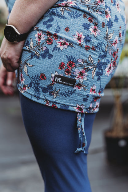 Tunique Sylvianne MC - Bleu Acier