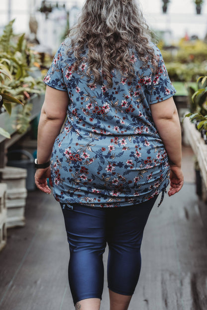 Tunique Sylvianne MC - Bleu Acier