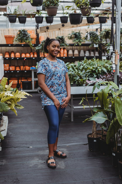 Tunique Sylvianne MC - Bleu Acier