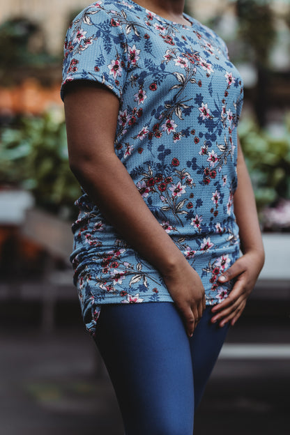 Tunique Sylvianne MC - Bleu Acier