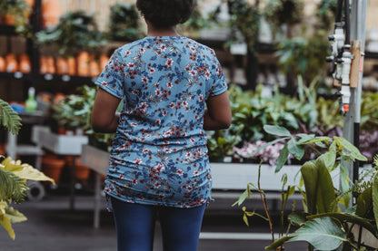 Tunique Sylvianne MC - Bleu Acier