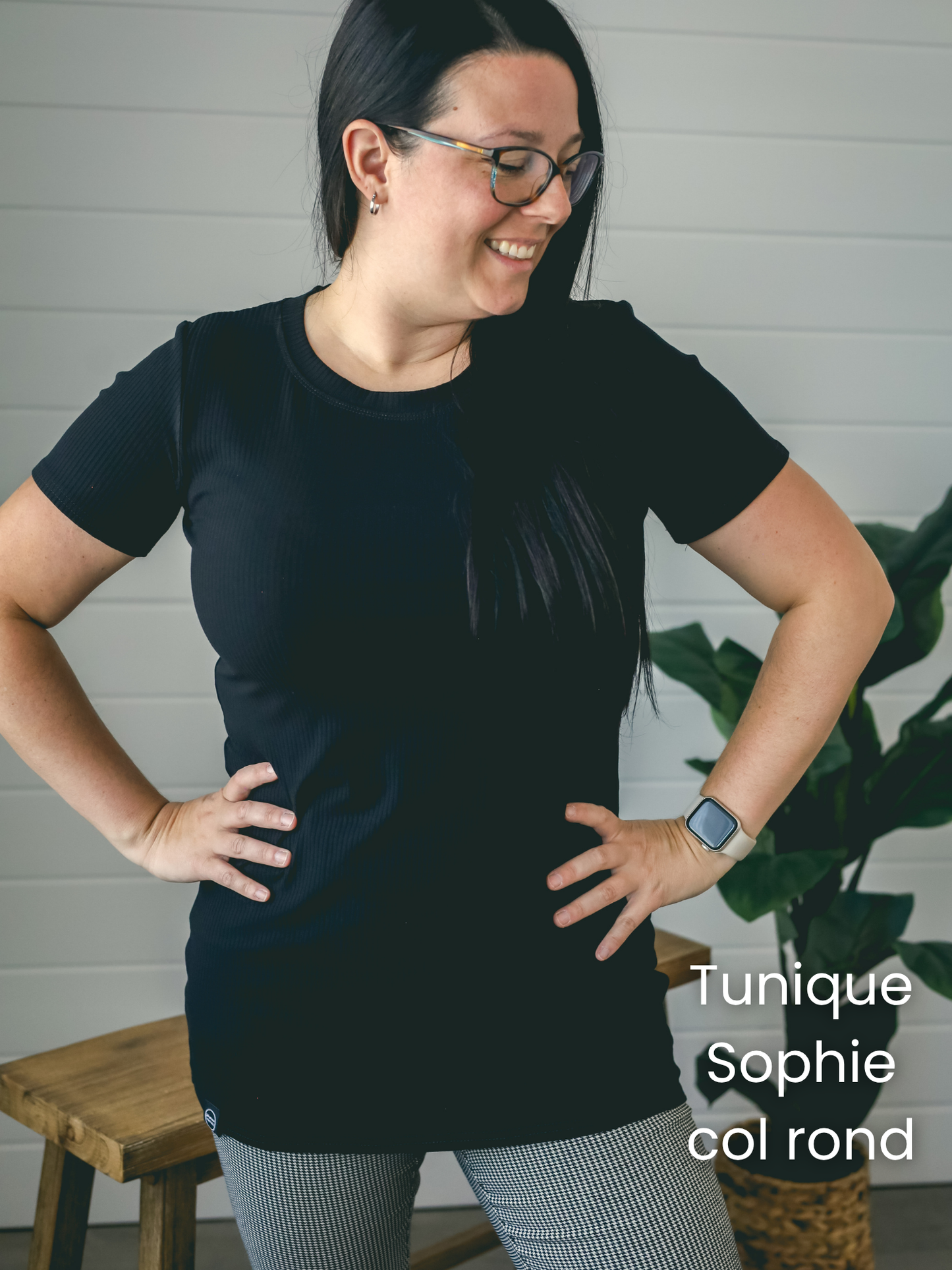 PRÉCOMMANDE - Tunique Sophie manches courtes - RIB de bambou