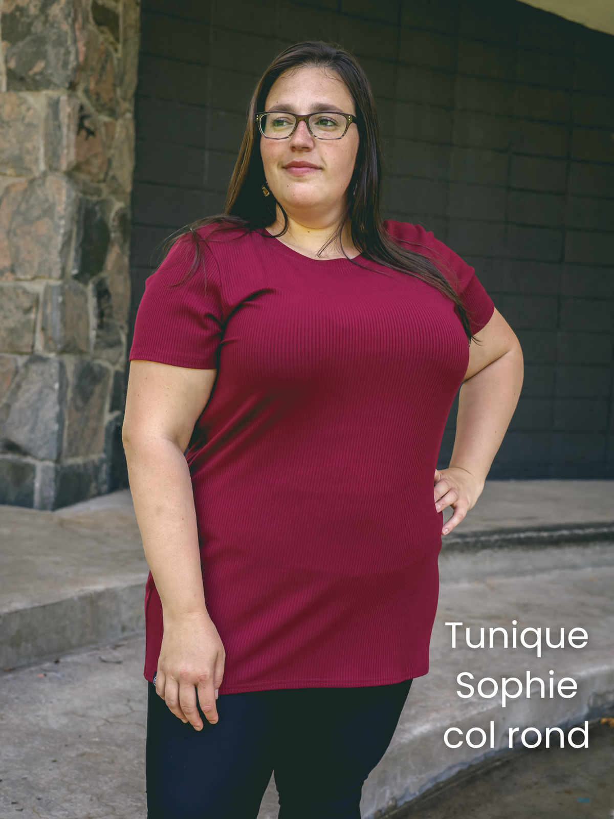 PRÉCOMMANDE - Tunique Sophie manches courtes - RIB de bambou
