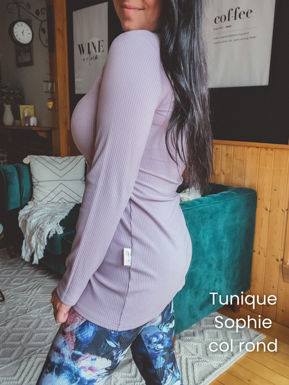 PRÉCOMMANDE - Tunique Sophie manches courtes - RIB de bambou