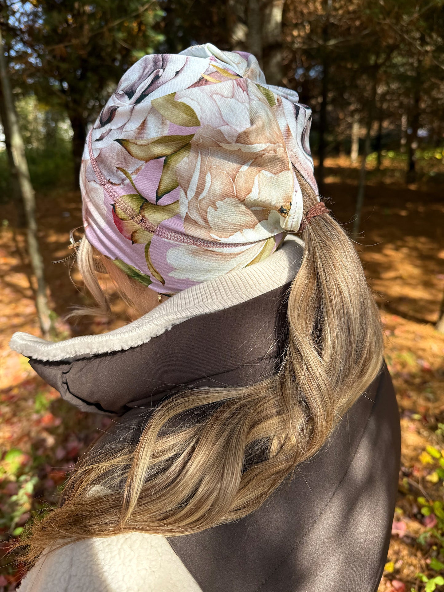 Tuque Prune Floral