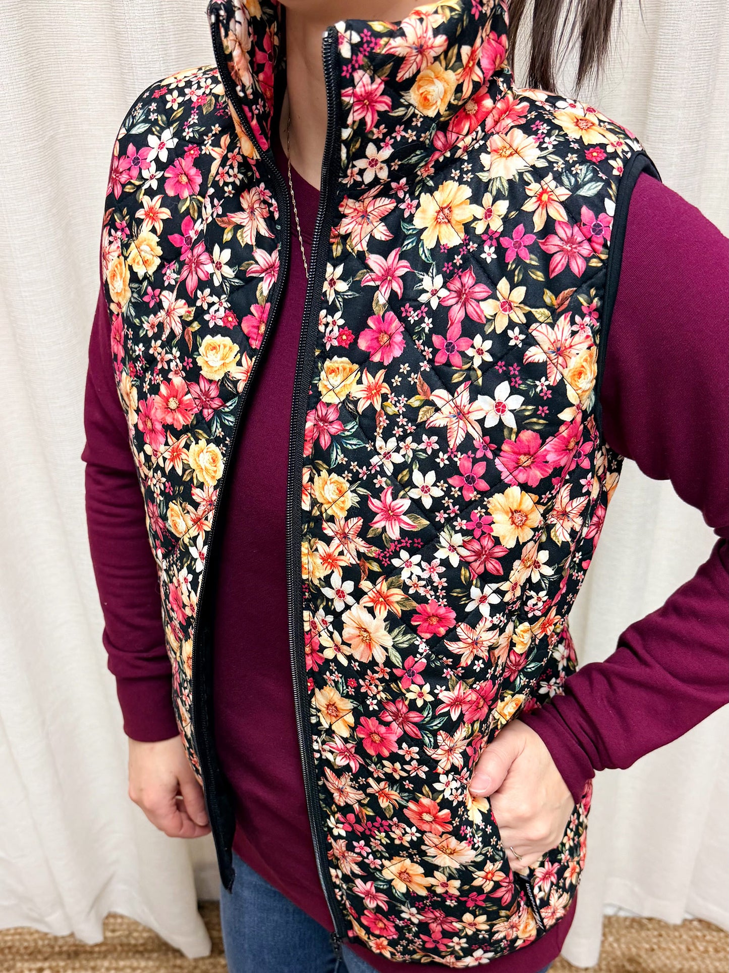 Veste Lina - Sans manches - Fleur Vive