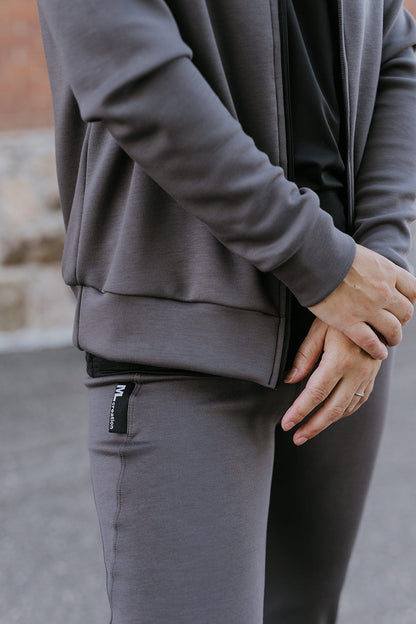 Veste Mi-Laine - Charcoal