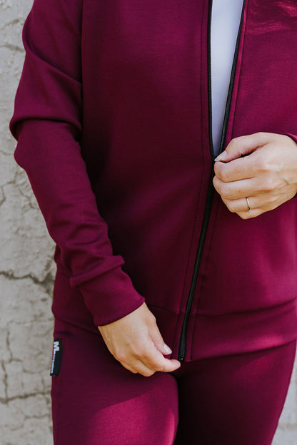 Veste Mi-Laine - Wine