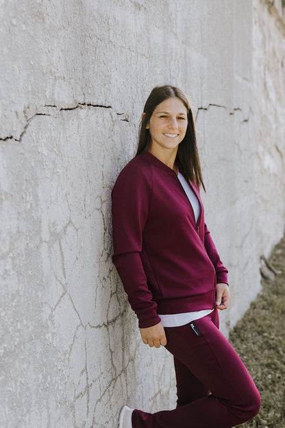 Veste Mi-Laine - Wine