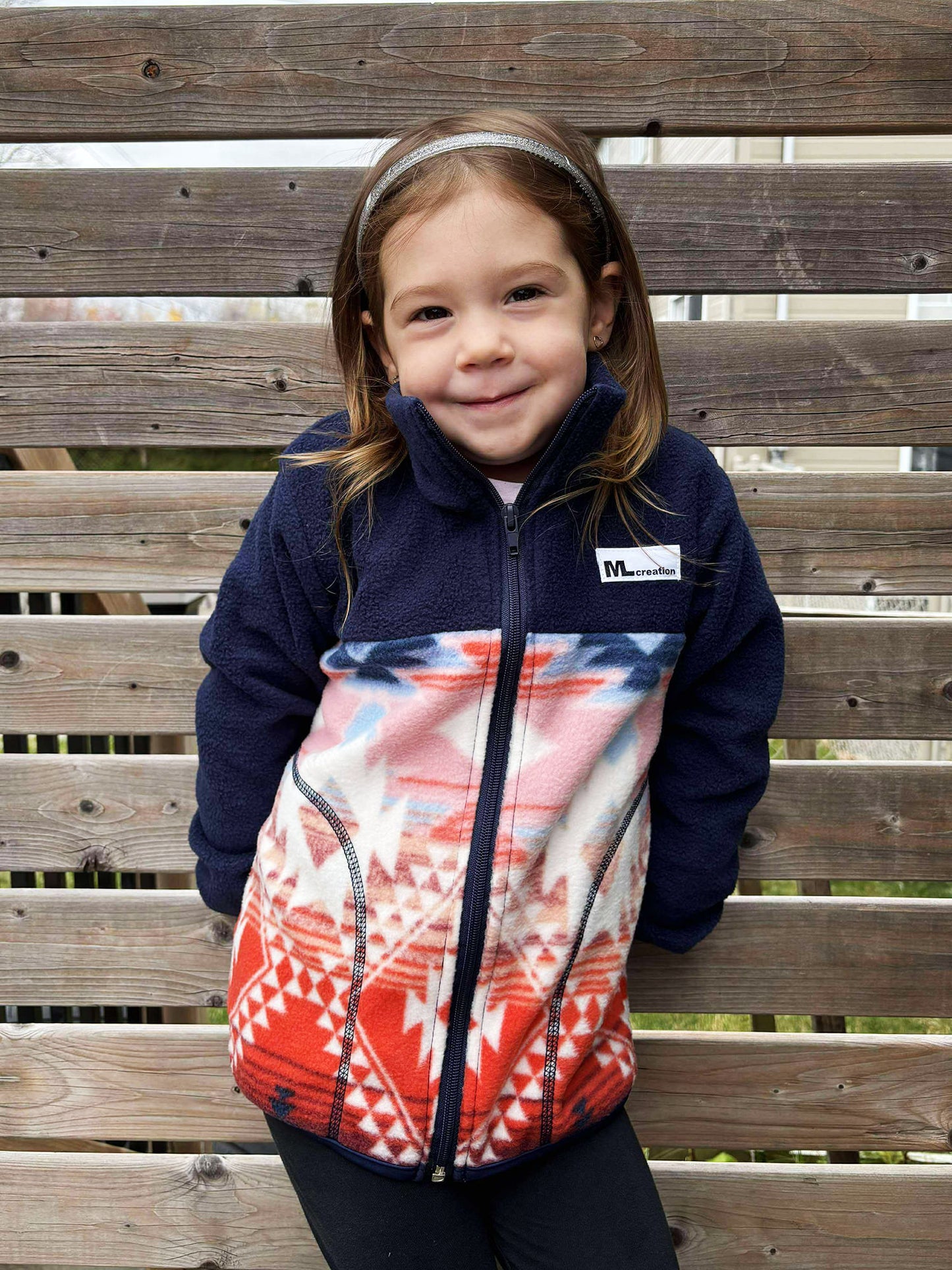 Veste Polar - Marine/Azthèque - ENFANT